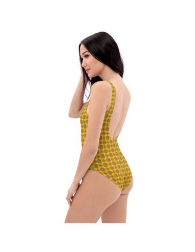 Shining Pattern One-Piece Swimsuit