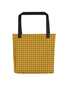 Yellow Geometry- Pattern Tote bag