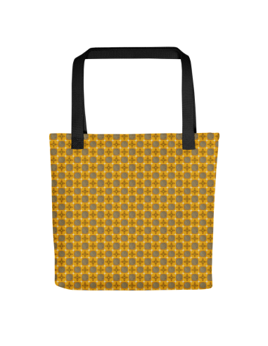 Yellow Geometry- Pattern Tote bag