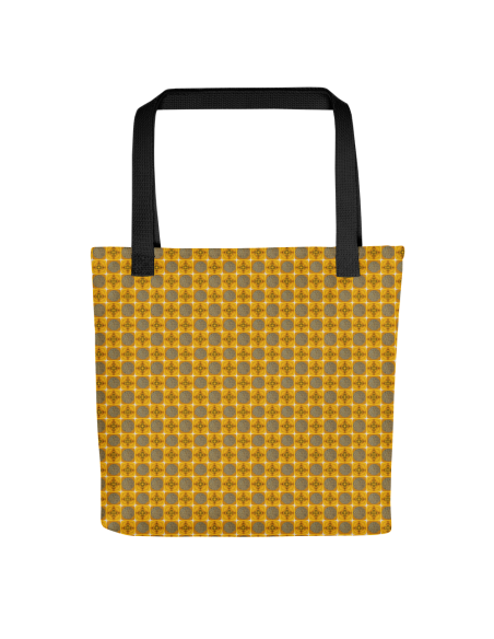 Yellow Geometry- Pattern Tote bag