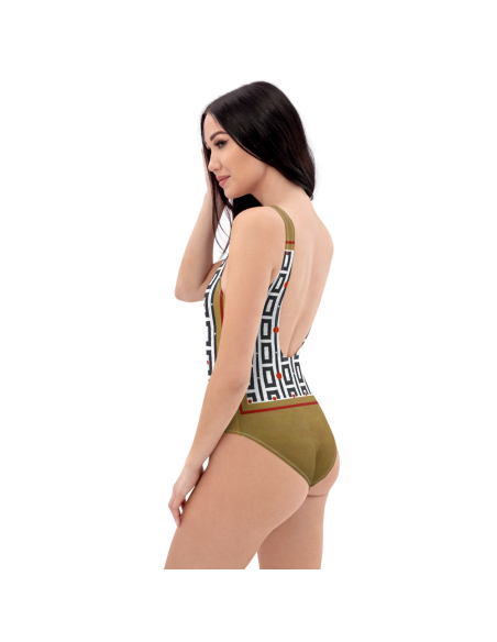 Intense Pattern One-Piece Swimsuit