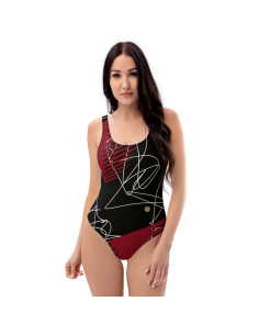 Addictive Pattern- One-Piece Swimsuit