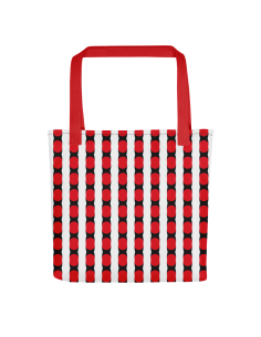 Red Lines Pattern- Tote bag