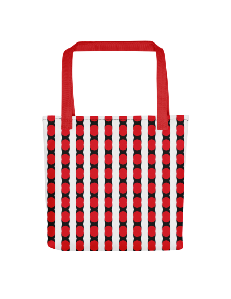 Red Lines Pattern- Tote bag