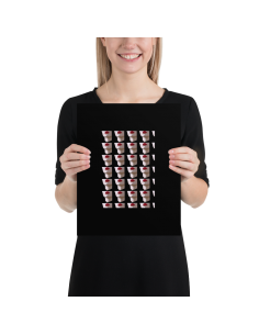 Sexy Lips Pattern- Art Poster