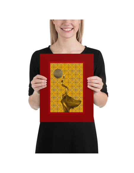 Golden Silhouette- Art Poster