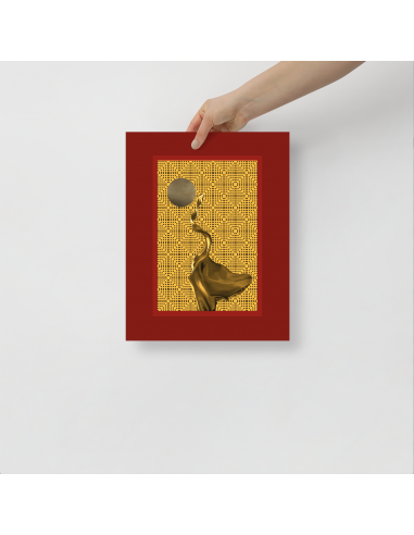 Golden Silhouette- Art Poster