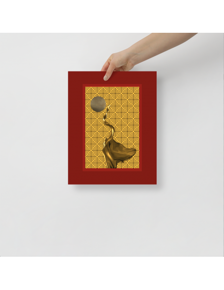 Golden Silhouette- Art Poster