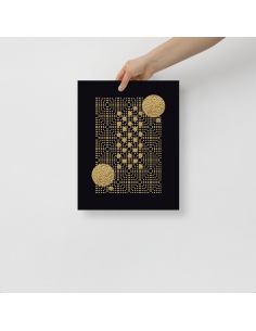 Art-Deco Black Pattern- Art Poster 2
