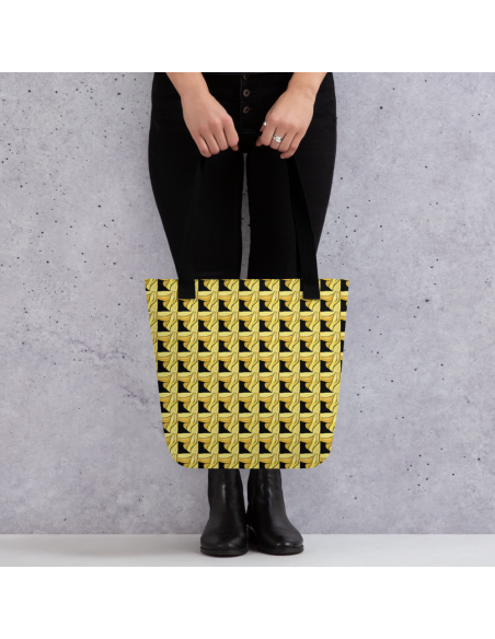 Yellow Geometry Pattern- Tote bag