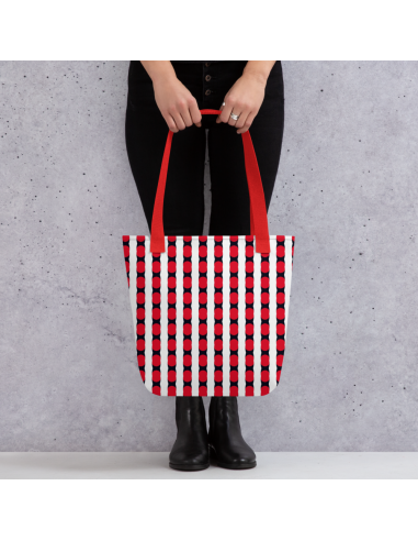 Red Lines Pattern- Tote bag