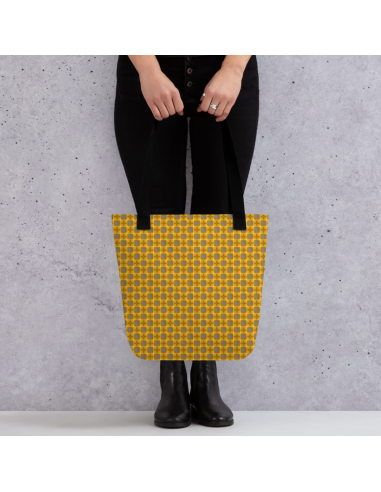 Yellow Geometry- Pattern Tote bag