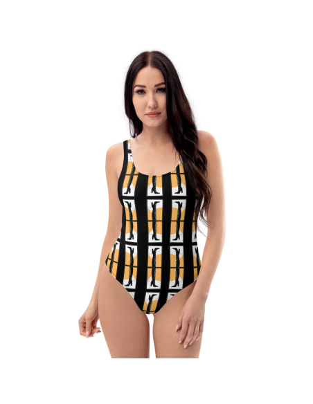 Magic Boot Pattern- One-Piece Swimsuit