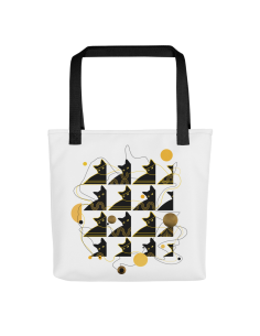 Bohemian Cat Pattern Tote bag