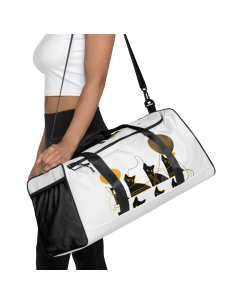 Bohemian Cat Pattern- Duffle bag