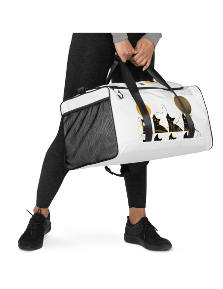 Bohemian Cat Pattern- Duffle bag