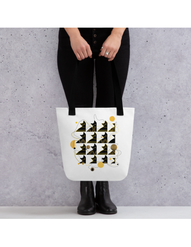 Bohemian Cat Pattern Tote bag