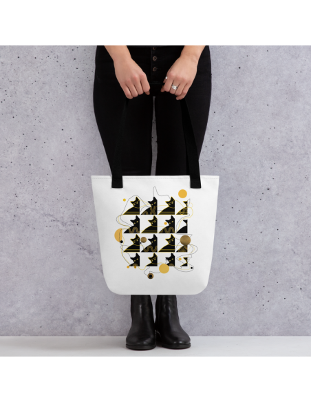 Bohemian Cat Pattern Tote bag