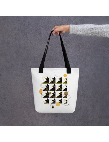 Bohemian Cat Pattern Tote bag