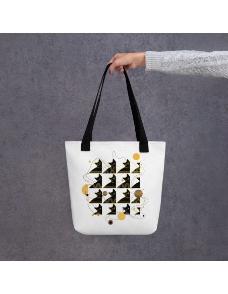 Bohemian Cat Pattern Tote bag