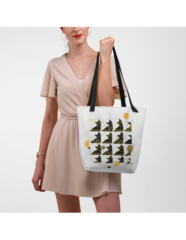Bohemian Cat Pattern Tote bag
