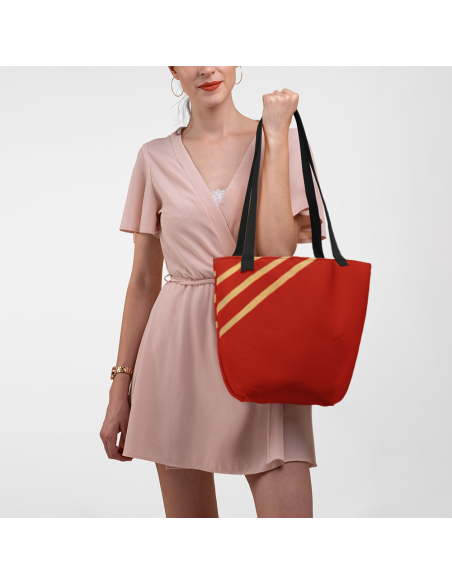 Red Lines- Tote bag