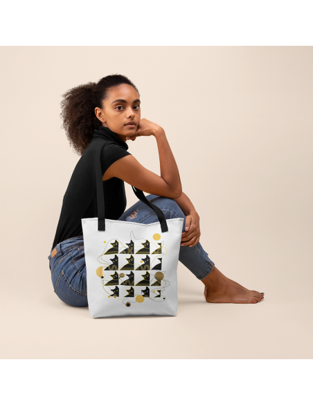 Bohemian Cat Pattern Tote bag