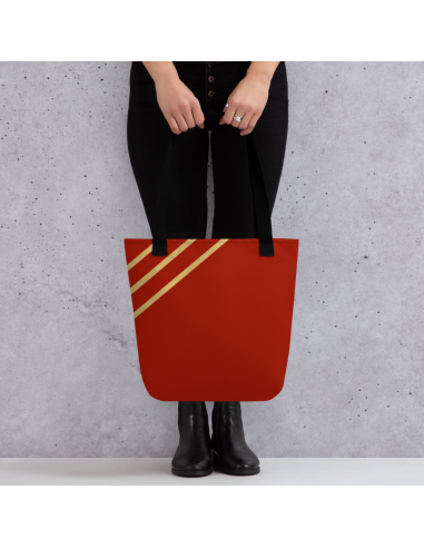 Red Lines- Tote bag