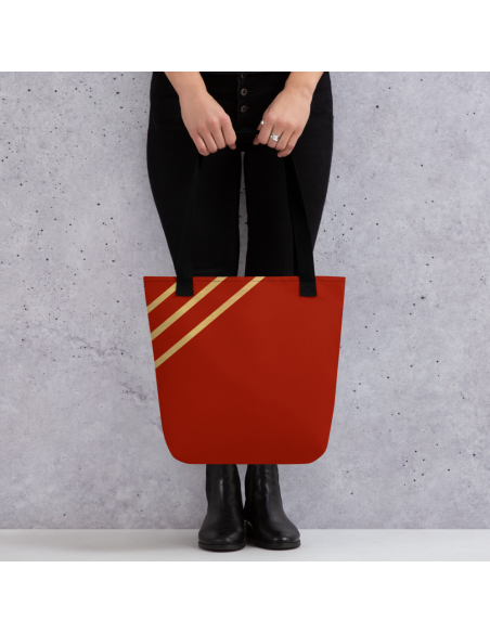 Red Lines- Tote bag