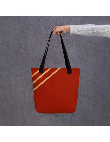 Red Lines- Tote bag