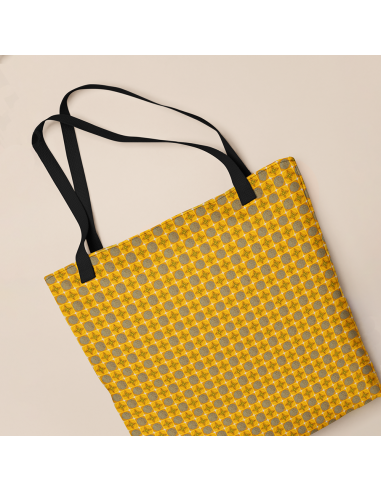 Yellow Geometry- Pattern Tote bag