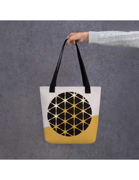 Optical Play Pattern Tote bag
