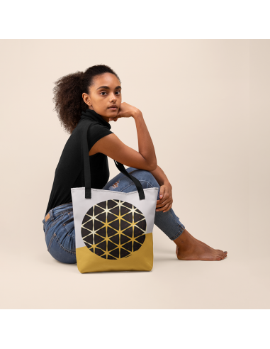 Optical Play Pattern Tote bag