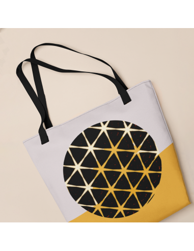 Optical Play Pattern Tote bag
