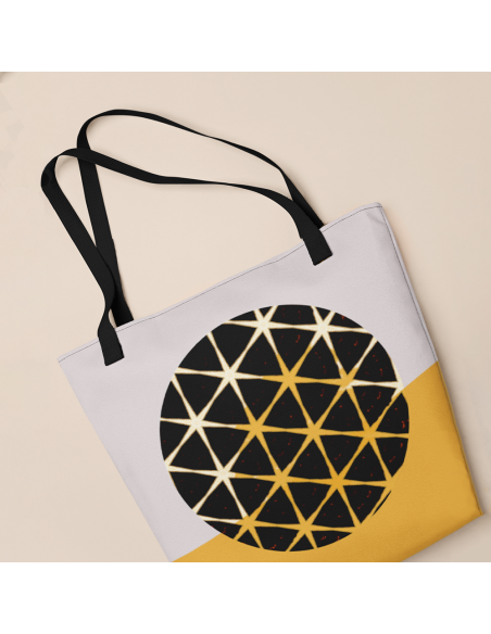 Optical Play Pattern Tote bag