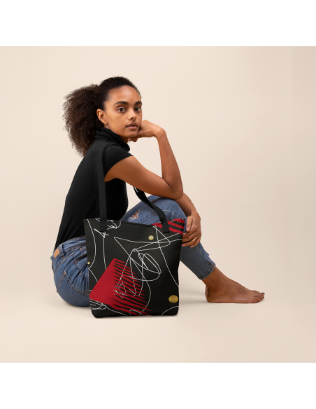 Addictive Patten- Tote bag