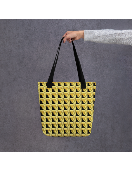 Yellow Geometry Pattern- Tote bag