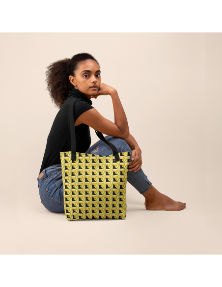 Yellow Geometry Pattern- Tote bag