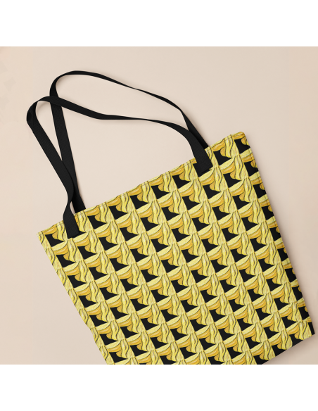 Yellow Geometry Pattern- Tote bag