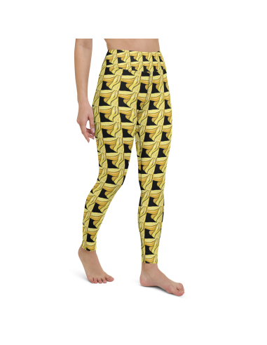 Yellow Geometry- Yoga Leggings