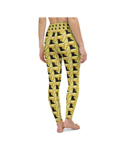 Yellow Geometry- Yoga Leggings 2