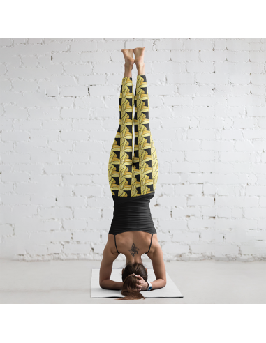 Yellow Geometry- Yoga Leggings