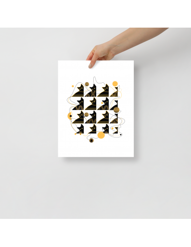 Bohemian Cat- Pattern Poster