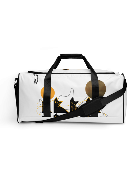 Bohemian Cat Pattern- Duffle bag