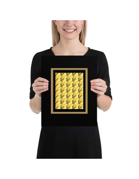 Sunflower in Black- Art Poster