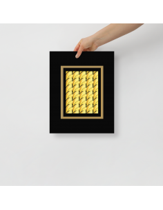 Sunflower in Black- Art Poster 2