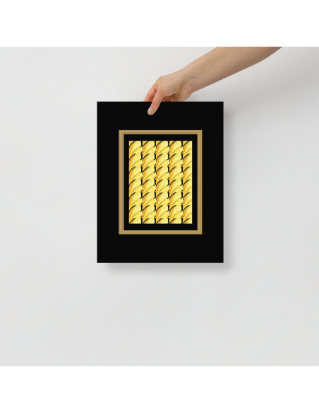 Sunflower in Black- Art Poster