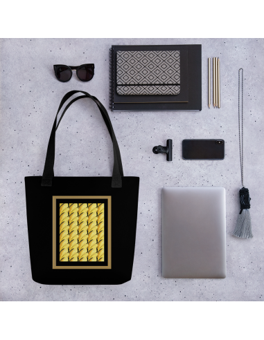 Sunflower in Black- Tote bag