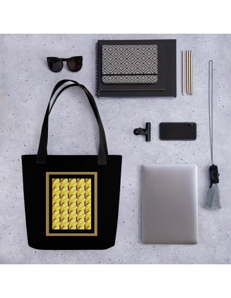 Sunflower in Black- Tote bag