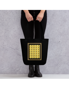 Sunflower in Black- Tote bag 2